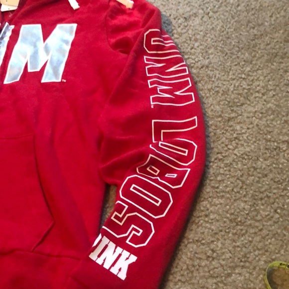 NWT Victoria’s Secret Pink UNM lobos hoodie sz XS - Picture 3 of 5